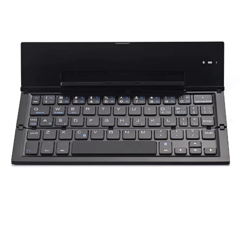 Folding Bluetooth Keyboard Foldable Wireless Keyboard with Pocket Size, Aluminum Alloy Housing, for Ipad, Iphone,Android Devices
