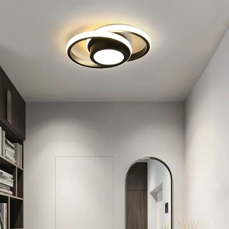 3 Light Color LED Ceiling Lamp Modern Dimmable Bedroom Chandelier Ceiling Lights for Dining Room Living Room Nordic Aisle Lamp