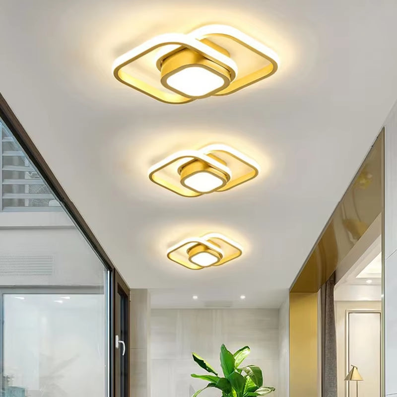 3 Light Color LED Ceiling Lamp Modern Dimmable Bedroom Chandelier Ceiling Lights for Dining Room Living Room Nordic Aisle Lamp