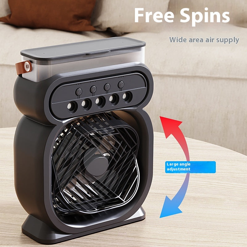 3 in 1 Portable Air Conditioner Evaporative Air Cooler LED Night Lights 3 Speeds Humidifier Fan for Home Office